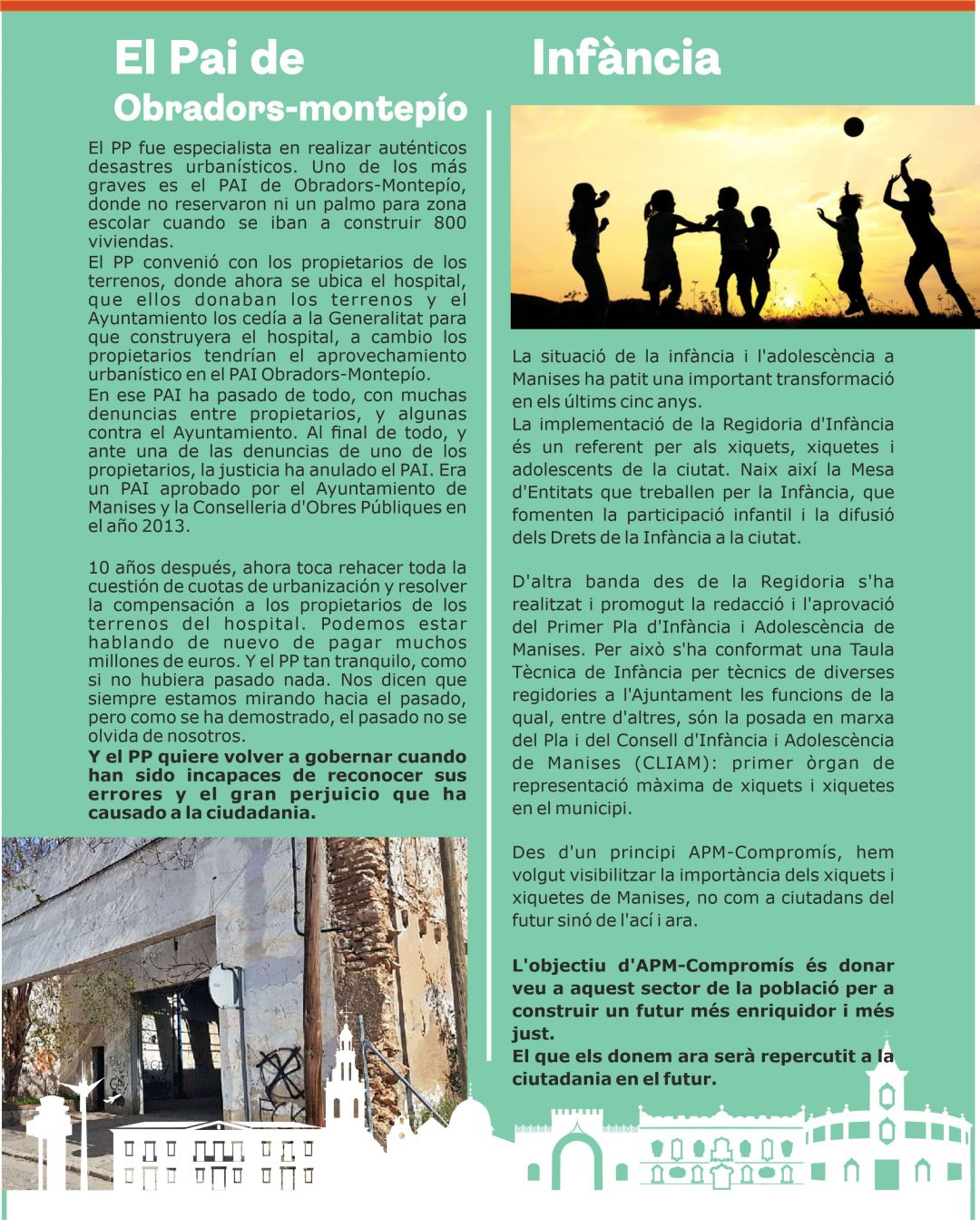 Obradors Manises – Infància